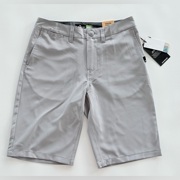 Quicksilver “Ocean Union Amphibian” Youth Grey Grey Shorts Size 27 New NWT - Picture 1 of 7